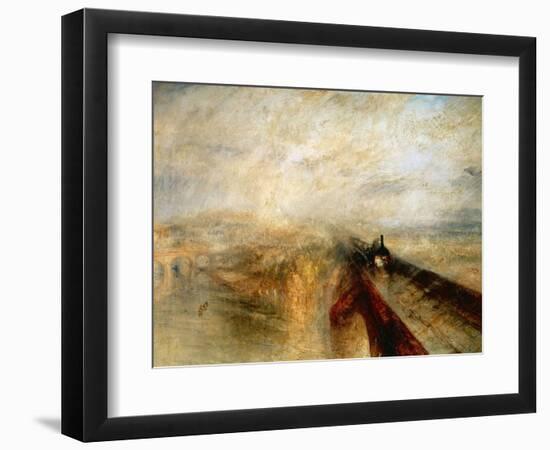 Rain, Steam And Speed "The Great Western Railway" 1844-JMW Turner-Framed Giclee Print