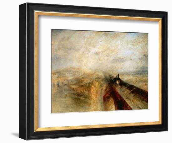 Rain, Steam And Speed "The Great Western Railway" 1844-JMW Turner-Framed Giclee Print