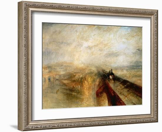 Rain, Steam And Speed "The Great Western Railway" 1844-JMW Turner-Framed Giclee Print