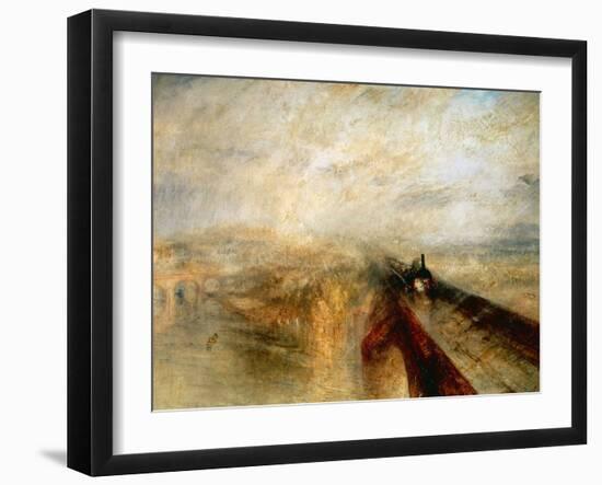 Rain, Steam And Speed "The Great Western Railway" 1844-JMW Turner-Framed Giclee Print