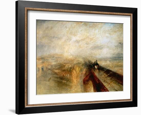 Rain, Steam And Speed "The Great Western Railway" 1844-JMW Turner-Framed Giclee Print