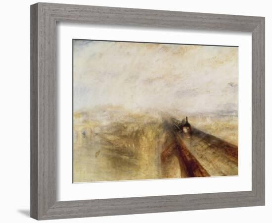 Rain, Steam, and Speed (The Great Western Railway), 1844-J. M. W. Turner-Framed Giclee Print