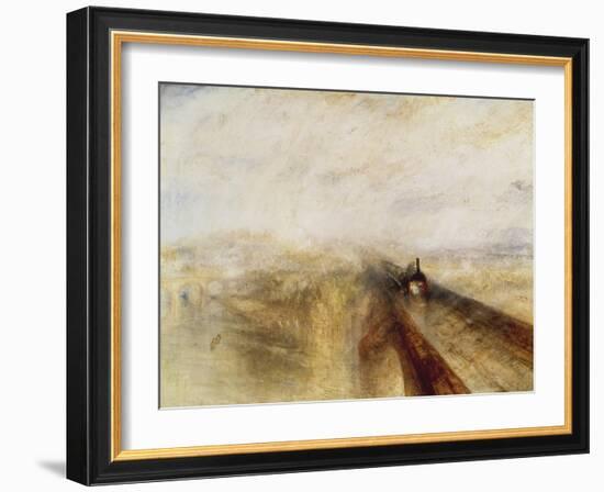 Rain, Steam, and Speed (The Great Western Railway), 1844-J. M. W. Turner-Framed Giclee Print