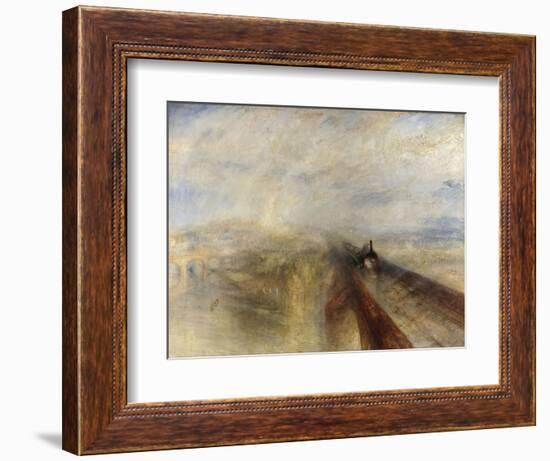 Rain, Steam, and Speed, the Great Western Railway, 1844-JMW Turner-Framed Giclee Print