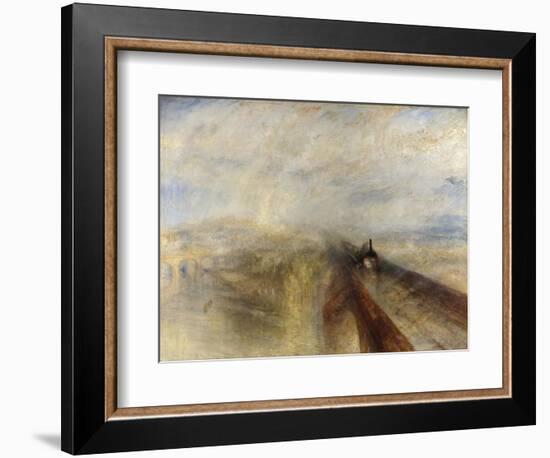 Rain, Steam, and Speed, the Great Western Railway, 1844-JMW Turner-Framed Giclee Print