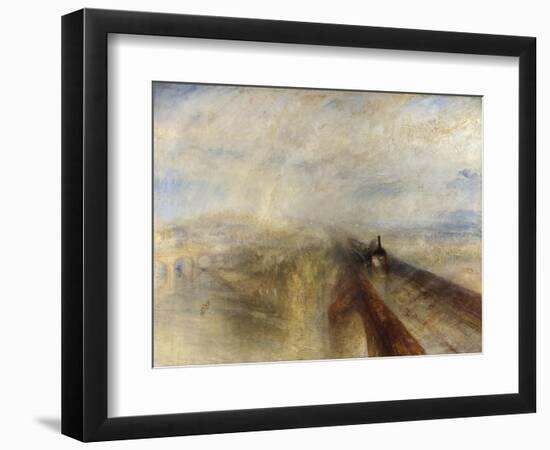 Rain, Steam, and Speed, the Great Western Railway, 1844-JMW Turner-Framed Giclee Print