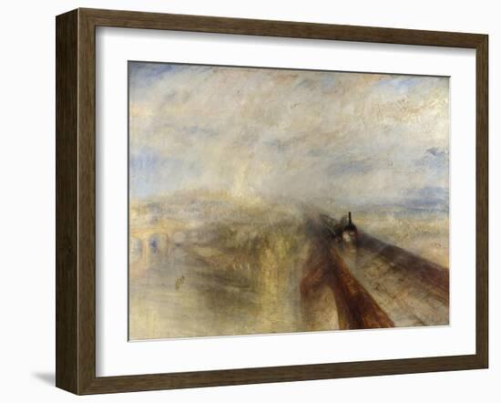 Rain, Steam, and Speed, the Great Western Railway, 1844-JMW Turner-Framed Giclee Print