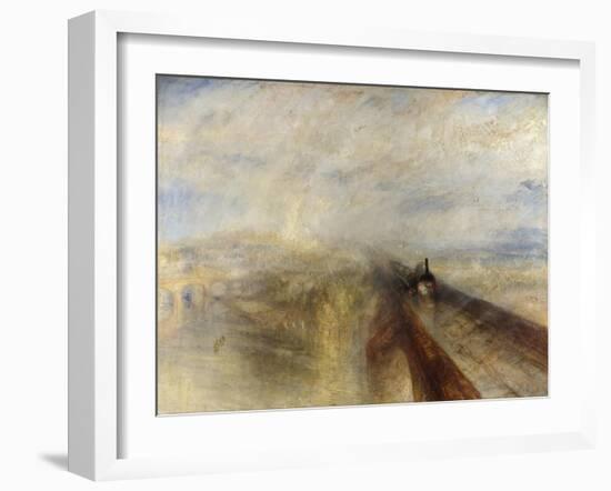 Rain, Steam, and Speed, the Great Western Railway, 1844-JMW Turner-Framed Giclee Print