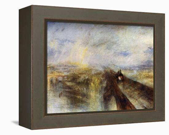 Rain, Steam and Speed - the Great Western Railway, C1844-J. M. W. Turner-Framed Premier Image Canvas