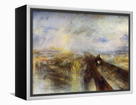 Rain, Steam and Speed - the Great Western Railway, C1844-J. M. W. Turner-Framed Premier Image Canvas