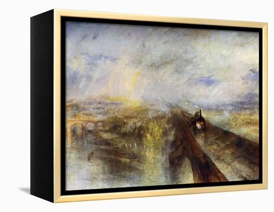 Rain, Steam and Speed - the Great Western Railway, C1844-J. M. W. Turner-Framed Premier Image Canvas