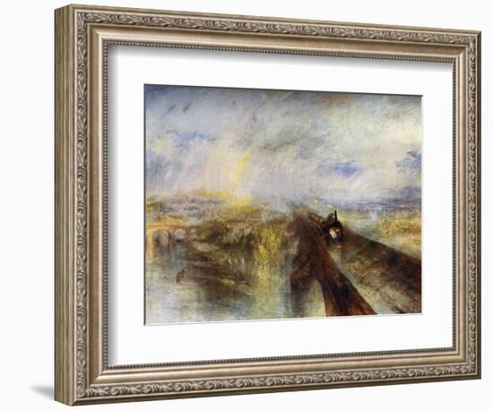 Rain, Steam and Speed - the Great Western Railway, C1844-J. M. W. Turner-Framed Giclee Print