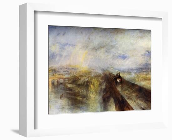 Rain, Steam and Speed - the Great Western Railway, C1844-J. M. W. Turner-Framed Giclee Print