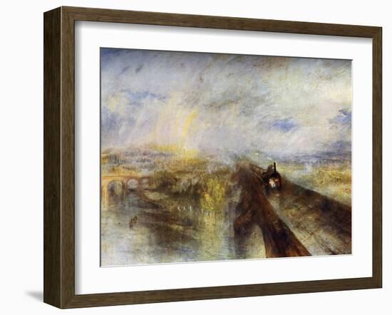 Rain, Steam and Speed - the Great Western Railway, C1844-J. M. W. Turner-Framed Giclee Print