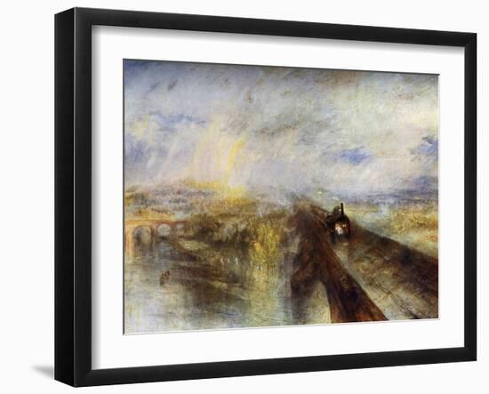 Rain, Steam and Speed - the Great Western Railway, C1844-J. M. W. Turner-Framed Giclee Print