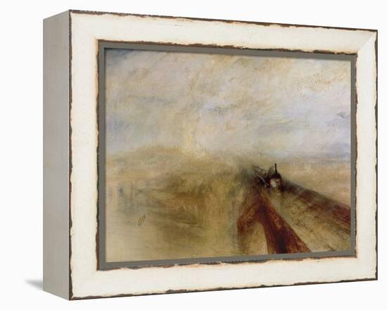 Rain Steam and Speed, the Great Western Railway, Painted Before 1844-J. M. W. Turner-Framed Premier Image Canvas