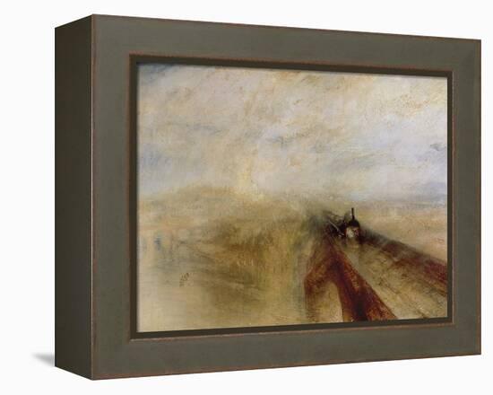 Rain Steam and Speed, the Great Western Railway, Painted Before 1844-J. M. W. Turner-Framed Premier Image Canvas