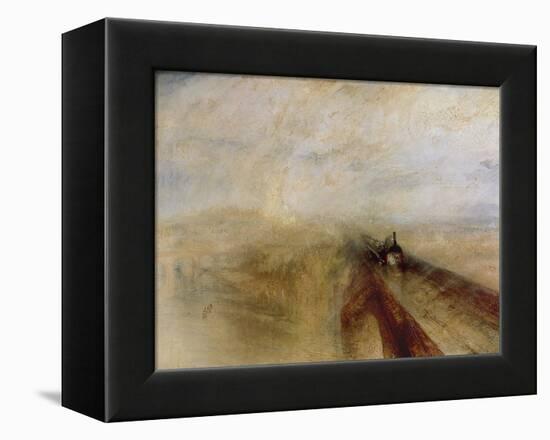 Rain Steam and Speed, the Great Western Railway, Painted Before 1844-J. M. W. Turner-Framed Premier Image Canvas