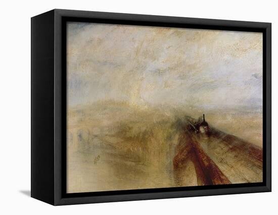 Rain Steam and Speed, the Great Western Railway, Painted Before 1844-J. M. W. Turner-Framed Premier Image Canvas