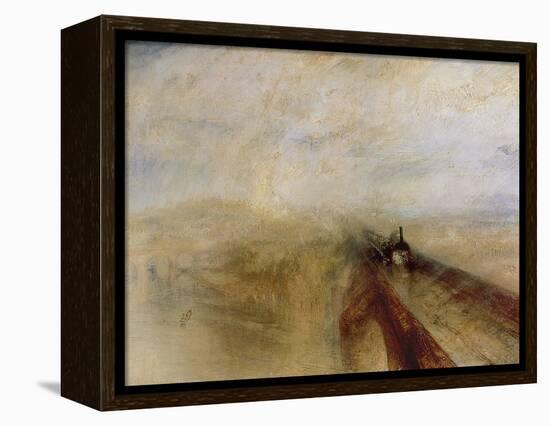 Rain Steam and Speed, the Great Western Railway, Painted Before 1844-J. M. W. Turner-Framed Premier Image Canvas