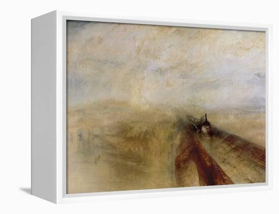 Rain Steam and Speed, the Great Western Railway, Painted Before 1844-J. M. W. Turner-Framed Premier Image Canvas