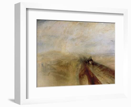 Rain Steam and Speed, the Great Western Railway, Painted Before 1844-J. M. W. Turner-Framed Giclee Print