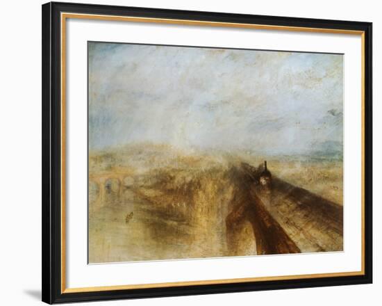 Rain, Steam and Speed-J M W Turner-Framed Art Print