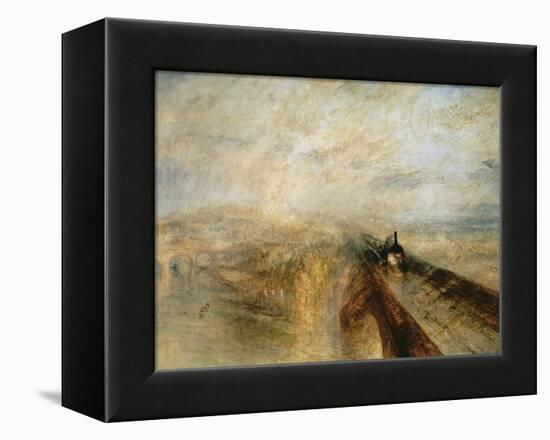 Rain, Steam, and Speed-J. M. W. Turner-Framed Premier Image Canvas