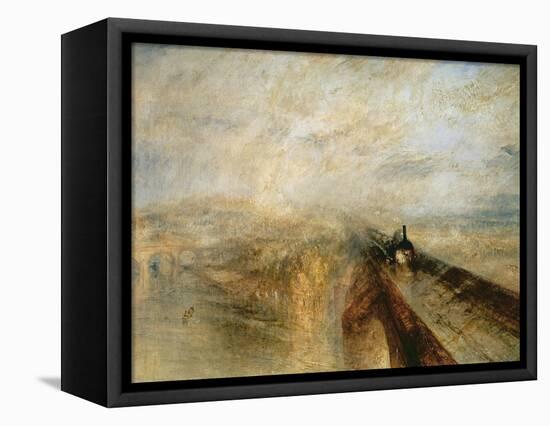 Rain, Steam, and Speed-J. M. W. Turner-Framed Premier Image Canvas