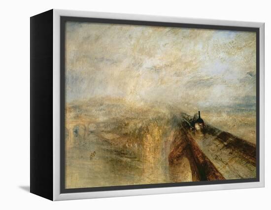 Rain, Steam, and Speed-J. M. W. Turner-Framed Premier Image Canvas