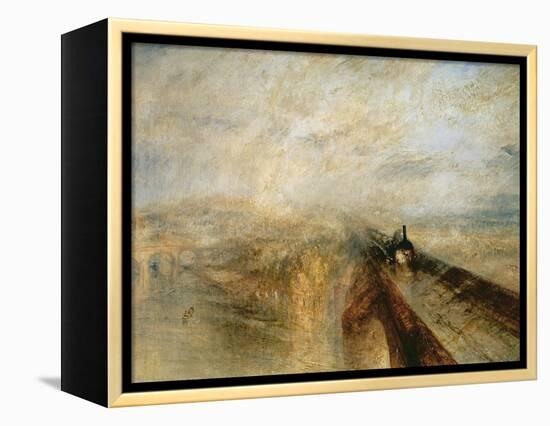 Rain, Steam, and Speed-J. M. W. Turner-Framed Premier Image Canvas