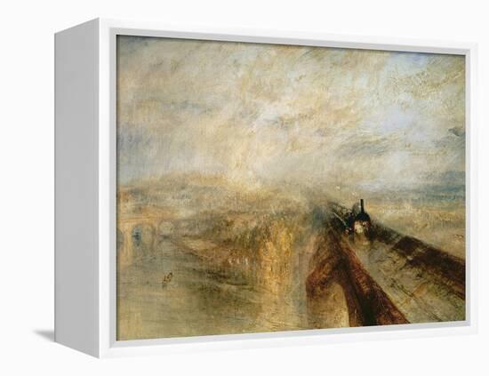 Rain, Steam, and Speed-J. M. W. Turner-Framed Premier Image Canvas