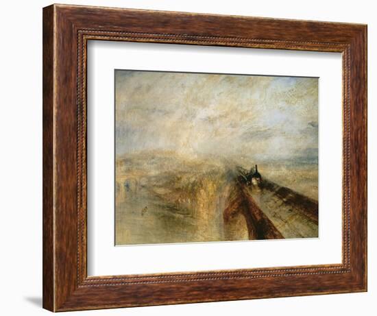 Rain, Steam, and Speed-J. M. W. Turner-Framed Giclee Print