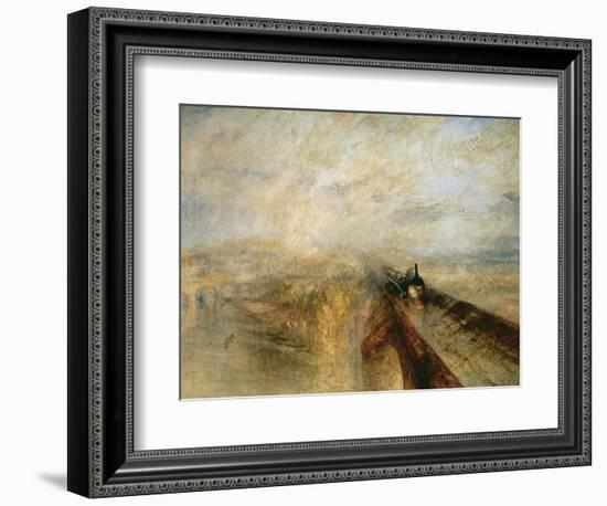 Rain, Steam, and Speed-J. M. W. Turner-Framed Giclee Print