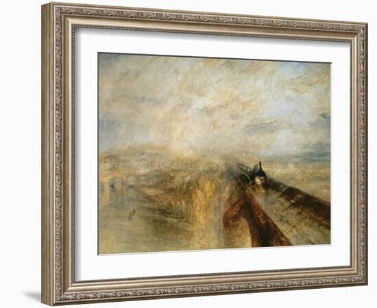 Rain, Steam, and Speed-J. M. W. Turner-Framed Giclee Print