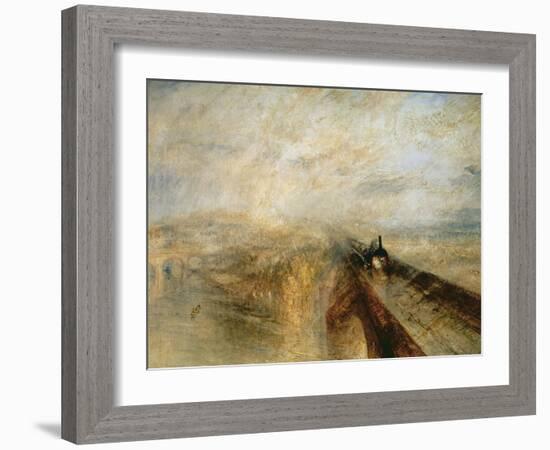 Rain, Steam, and Speed-J. M. W. Turner-Framed Giclee Print