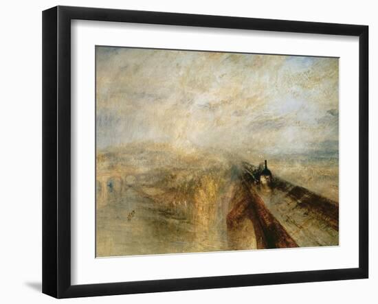 Rain, Steam, and Speed-J. M. W. Turner-Framed Giclee Print