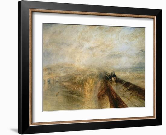 Rain, Steam, and Speed-J. M. W. Turner-Framed Giclee Print