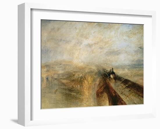 Rain, Steam, and Speed-J. M. W. Turner-Framed Giclee Print