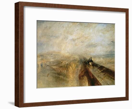 Rain, Steam, and Speed-J. M. W. Turner-Framed Giclee Print