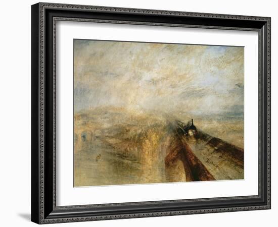 Rain, Steam, and Speed-J. M. W. Turner-Framed Giclee Print