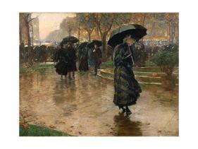 'Rain Storm, Union Square, 1890' Giclee Print - Childe Hassam | Art.com