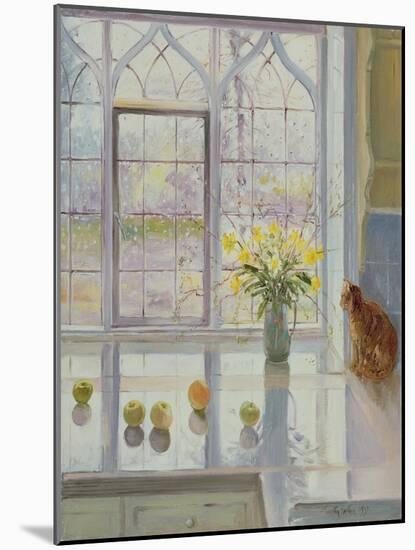 Rain Watching-Timothy Easton-Mounted Giclee Print