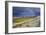 Rainbow Above Rocky Beach and Small Boat-null-Framed Photographic Print