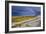 Rainbow Above Rocky Beach and Small Boat-null-Framed Photographic Print