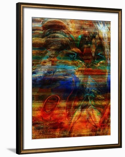 Rainbow Abstract-Jean-François Dupuis-Framed Art Print