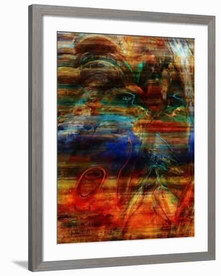 Rainbow Abstract-Jean-François Dupuis-Framed Art Print