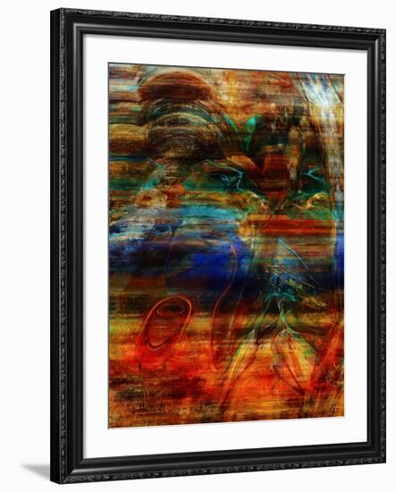 Rainbow Abstract-Jean-François Dupuis-Framed Art Print