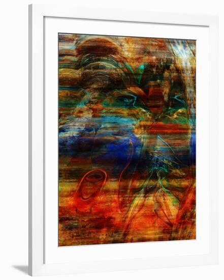 Rainbow Abstract-Jean-François Dupuis-Framed Art Print