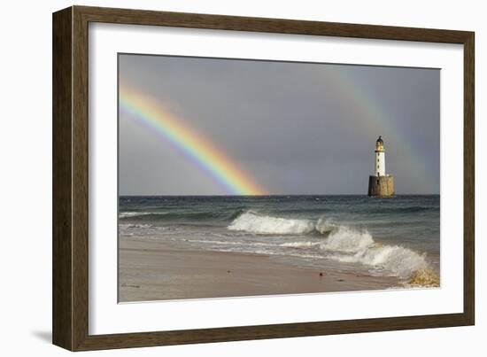 Rainbow And a Lighthouse-Duncan Shaw-Framed Photographic Print